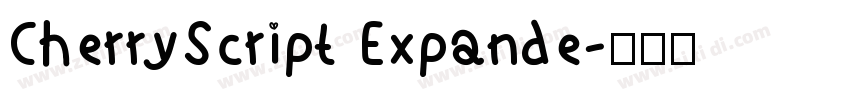 CherryScript Expande字体转换
